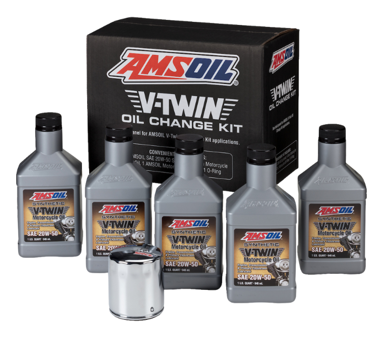 V Twin Oil Kit Amsoil BestOilforLess.com (1)